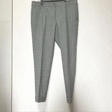 0350 ETRO 슬랙스 팬츠 46 사이즈 체크 무늬