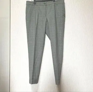 0350 ETRO 슬랙스 팬츠 46 사이즈 체크 무늬