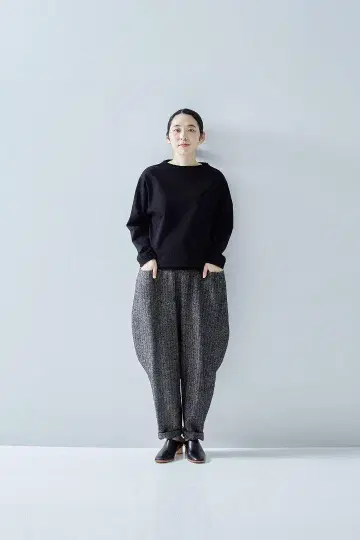 2024 가을/겨울 아틀리에 나루세 셰틀랜드 울 린넨 사루엘 팬츠