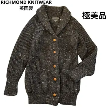 컨디션 최상 영국제 RICHMOND KNITWEAR 가디건 믹스울