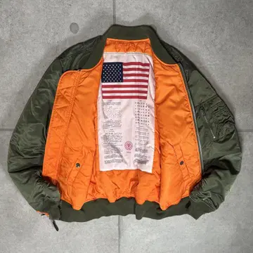 ALPHA INDUSTRIES MA-1 리버서블 브래드치트 USA