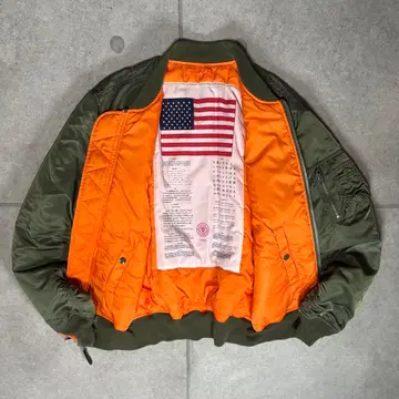 ALPHA INDUSTRIES MA-1 리버서블 브래드치트 USA