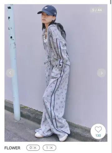 UV컷 맨투맨 와이드 팬츠