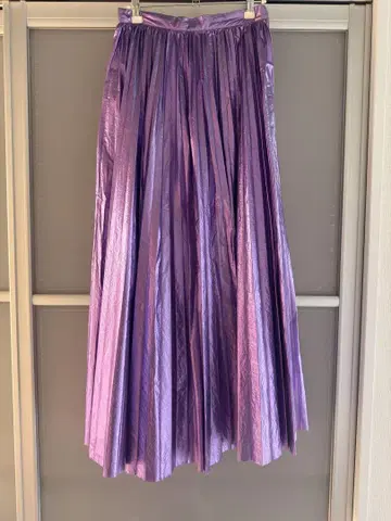 [ Ameri vintage ] SHINY PLEATS SKIRT