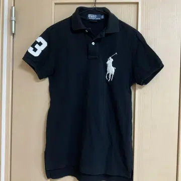 랄프 로렌 반팔 피케 셔츠 블랙 XS
