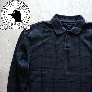 [ Vintage ] VAN HEUSEN 긴팔 피케 셔츠 블랙 90s
