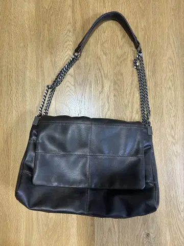 ZARA 체인 숄더백 브라운