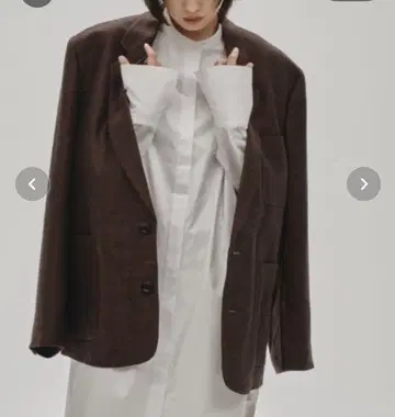 TODAYFUL Boyfriend Linen Jacket 초코 38