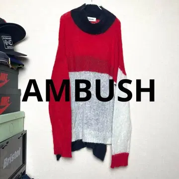 AMBUSH 오버 사이즈 모헤어 니트 모헤어