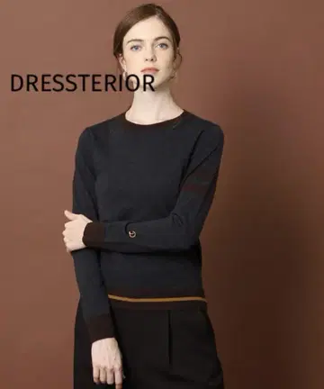 DRESSTERIOR 메리노울 암 라인 니트
