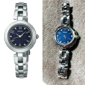 [ 새상품급 ] SEIKO 여성용 손목시계 네이비 실버