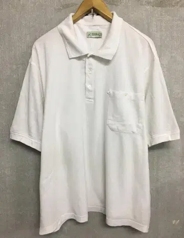 밴딩 베이직 사슴 피케 셔츠 화이트 XL 상당 화이트 무지 미국