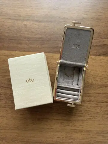 ete K10YG 다이아몬드 슈팅 스타 목걸이