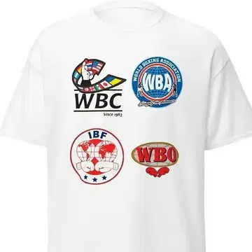 WBA WBC IBF WBO 티셔츠 4단체 복싱