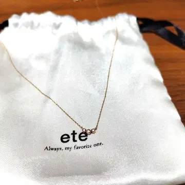 ete 3연 다이아 목걸이 k10