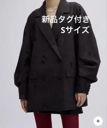 Ameri CHECK FLOWER PAPA JACKET S 사이즈 블랙