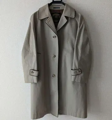 [ GINREI ] 남성용 빈티지 스타일 카키 그레이 스텐카라 코트