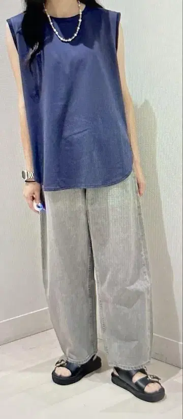 글로벌 워크 데님 커브 팬츠