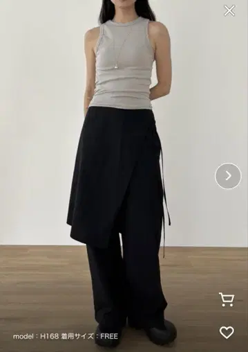 didot.showroom 나일론 랩 레이어드 팬츠