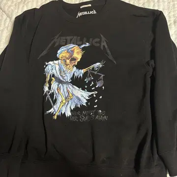 METALLICA 뼈 디자인 맨투맨 S
