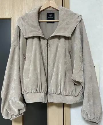 wcloset 드롭 숄더 후드 ZIP 블루종 w closet