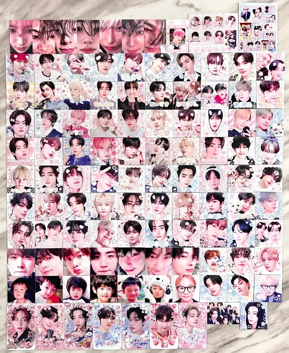 엔하이픈 도무송 프리쿠라 포카 포토카드