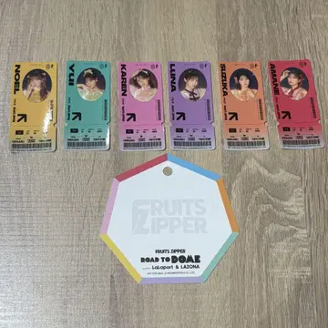 Fruits Zipper 라라포트 오리지널 티켓풍 스티커 에마 포함