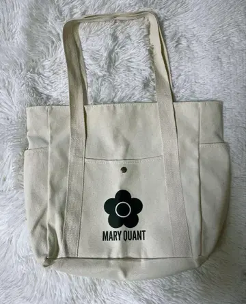 새상품 MARY QUANT 마리콴트 토트백 화이트 데이지