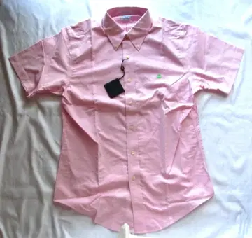 반팔 버튼 다운 셔츠 브룩스 브라더스 핑크 M 택 포함 새상품