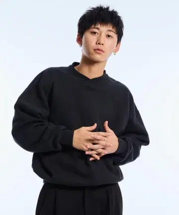 Vneck 헤비 맨투맨