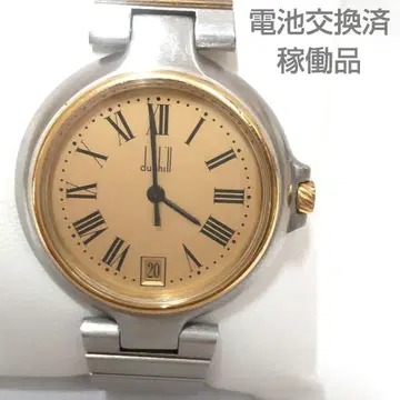 배터리 교환 완료, 작동품 Dunhill 던힐 밀레니엄 손목시계 QJ93