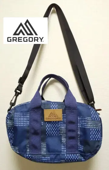 그레고리 보스턴 백 패치워크 데님 패턴 남녀 공용 폐반 컬러