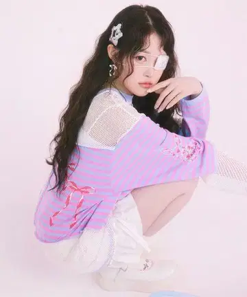 새상품 택 포함 Candy Stripper 상의