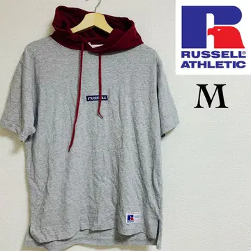 러셀 애슬레틱 그레이 M 사이즈 반팔 후드티