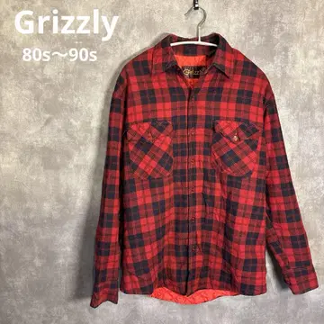 Grizzly 플란넬 플란넬 셔츠 80s~90s 퀼팅 플란넬 셔츠