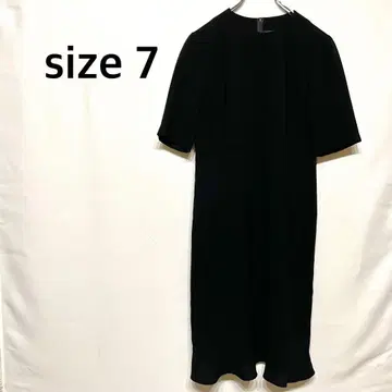 size 7 포멀 원피스 반팔 뒷지퍼 스트레이트