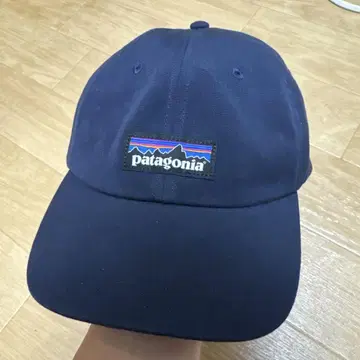 파타고니아 P-6 라벨 트레디셔널 캡 네이비 모자