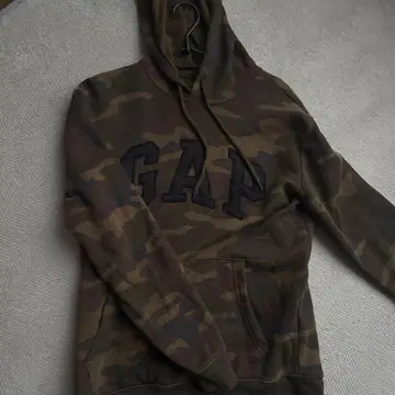 GAP 카모 패턴 후드 부착 후드티 XXS