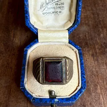 [ 프랑스 편 ] 빈티지 반지 루비 브라스