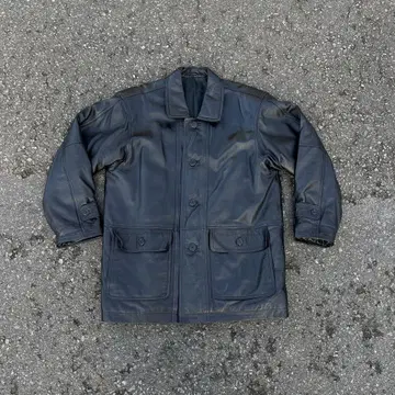 90s 빈티지 램 가죽 코드 일본제 M 사이즈 블랙