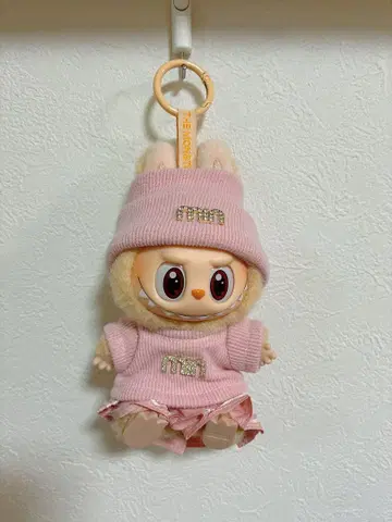 labubu 라부부 봉제 인형 의류 핑크 3종 세트
