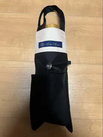 아시야 로사 블랑 3단 접이식 50cm 양산 블랙 x 핑크