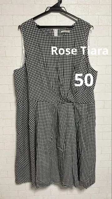 로즈 티아라 Rose Tiara 슬리브리스 원피스 빅 사이즈
