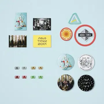 Aqua Timez 20th 랜덤 아이템 (와펜 흑백)