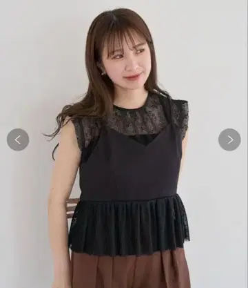 Green Parks ELENCARE DUE 도킹 레이스 블라우스