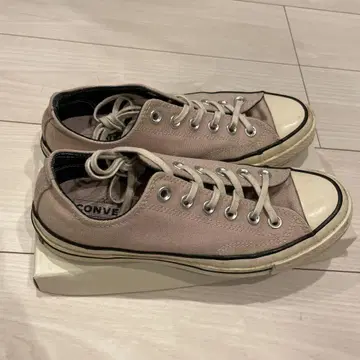 CONVERSE 핑크 로우컷 스니커즈 척테일러