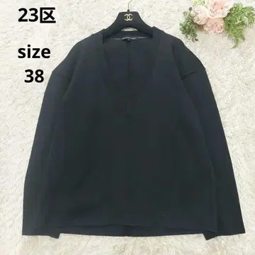 새상품급 23구 세탁 가능 더블 페이스 저지 V넥 풀오버