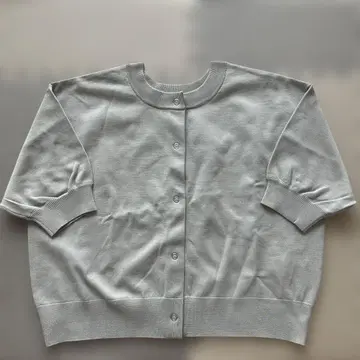 Discort 라이트 스폰디쉬 반팔 가디건 그레이