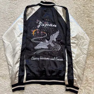 발세도스 스카잔 벚꽃 벚꽃 학 일본풍 패턴 일본 블랙 L