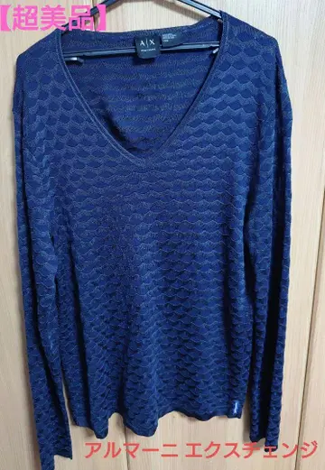 Armani Exchange V넥 니트 L/G